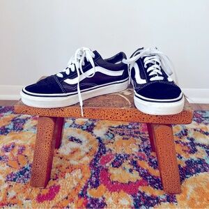 Vans Old Skool black and white trainers, women’s size 7